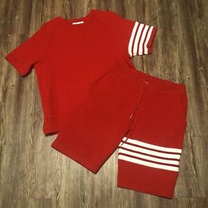 Thom Browne short set for sale with no flaws. Wore it one time. Excellent shape.